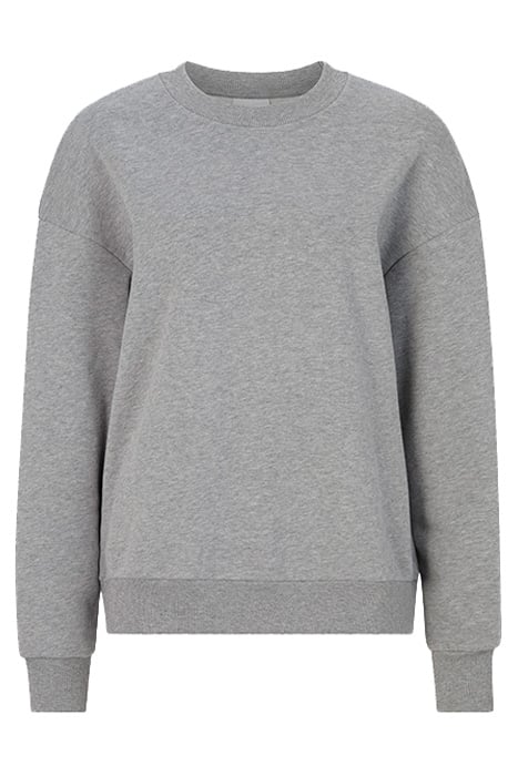 ORGANIC FELPA CREW GREY MELANGÉ 1