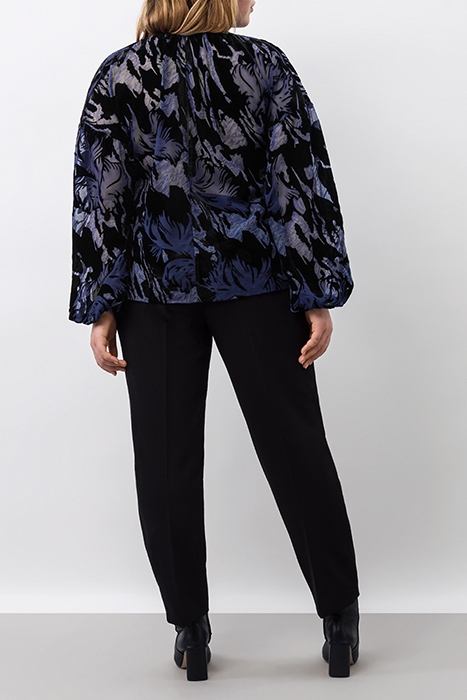 BELVE BLOUSES & TUNICS AOP - BLACK NAVY BLUE 2