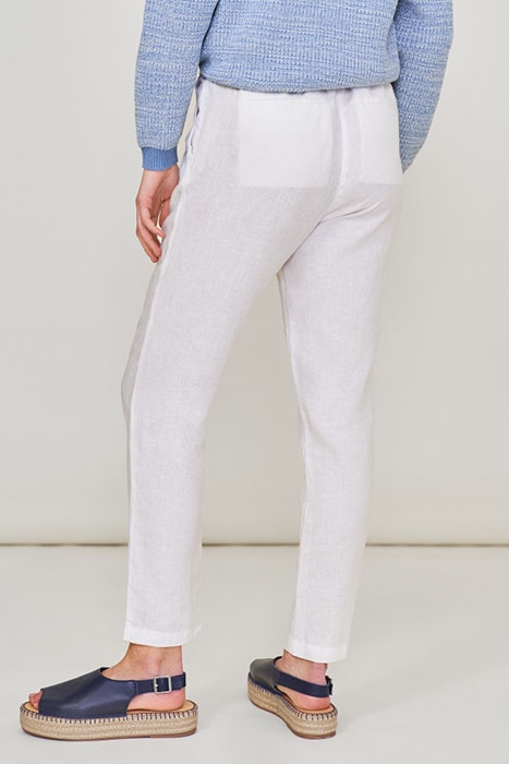 MADDIE LINEN TROUSER BRILLIANT WHITE 4