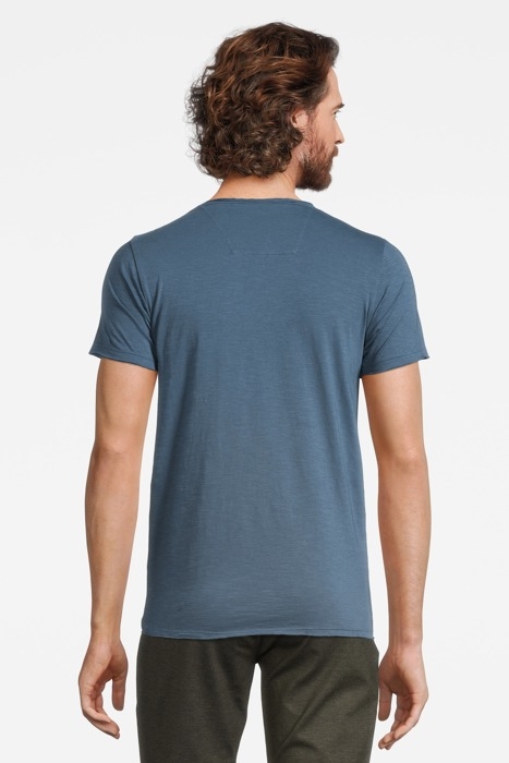 BASIC ROUND NECK TEE SLUB JERSEY ORION BLUE 3