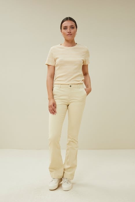 LEILA TWILL PANT VANILLE 1