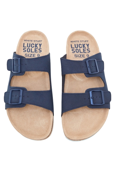 MENS FOOTBED SANDAL MID BLUE 3