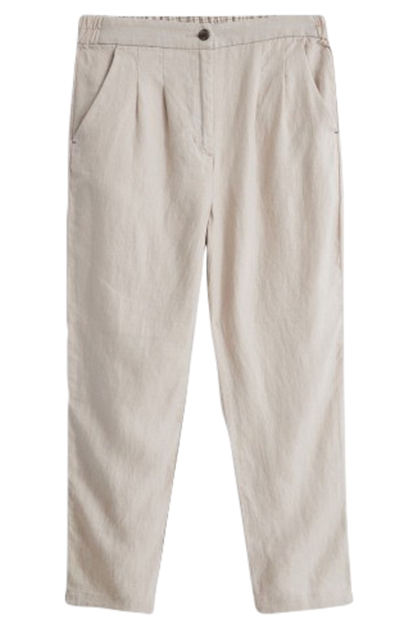 MADDIE 7/8 LINEN TROUSER GREY 1