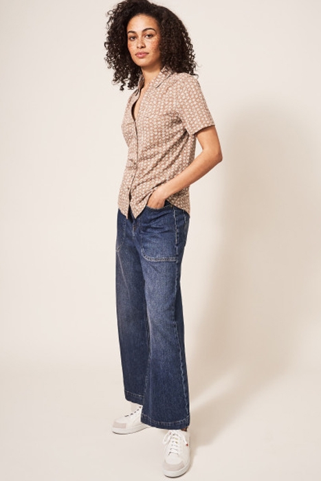 PENNY POCKET JERSEY SHIRT BROWN 2