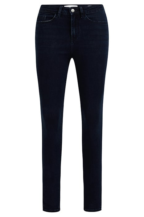 DAMES HIGH RISE SKINNY JEANS MET STRETCH - CURVE DARK BLUE 1