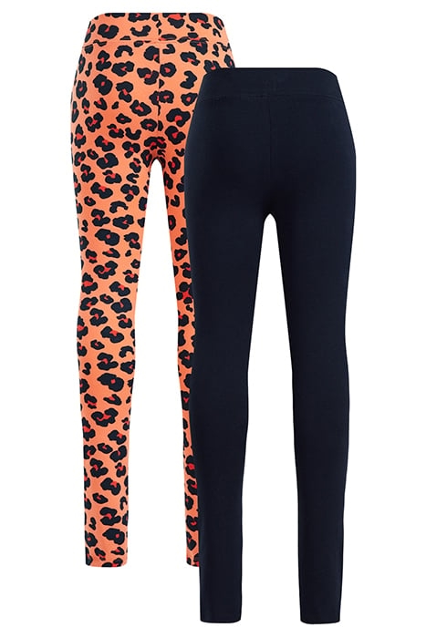 MEISJES LEGGING, 2-PACK CORAL PINK 4