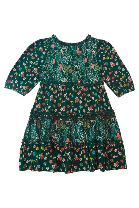 WILD JUNGLE DRESS GREEN MULTI 2