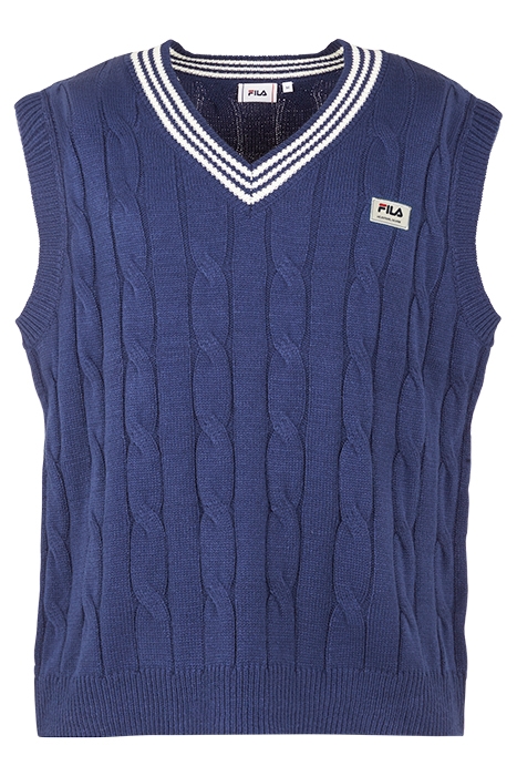 TAVSANLI KNITTED VEST BEACON BLUE 1