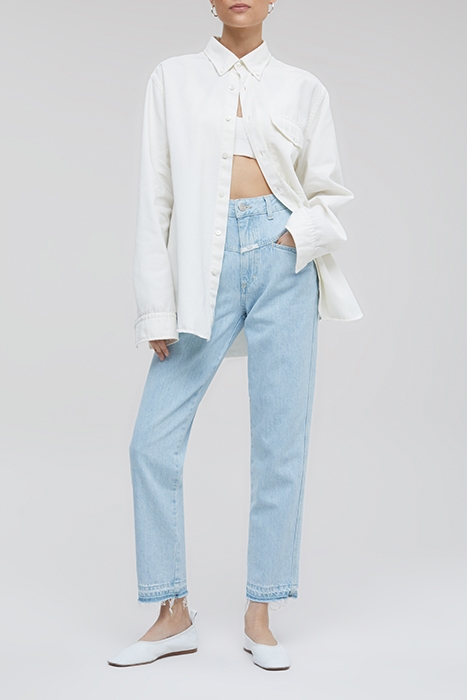 CLOSED WOMEN PEDAL PUSHER JEANS LIGHT BLUE 1