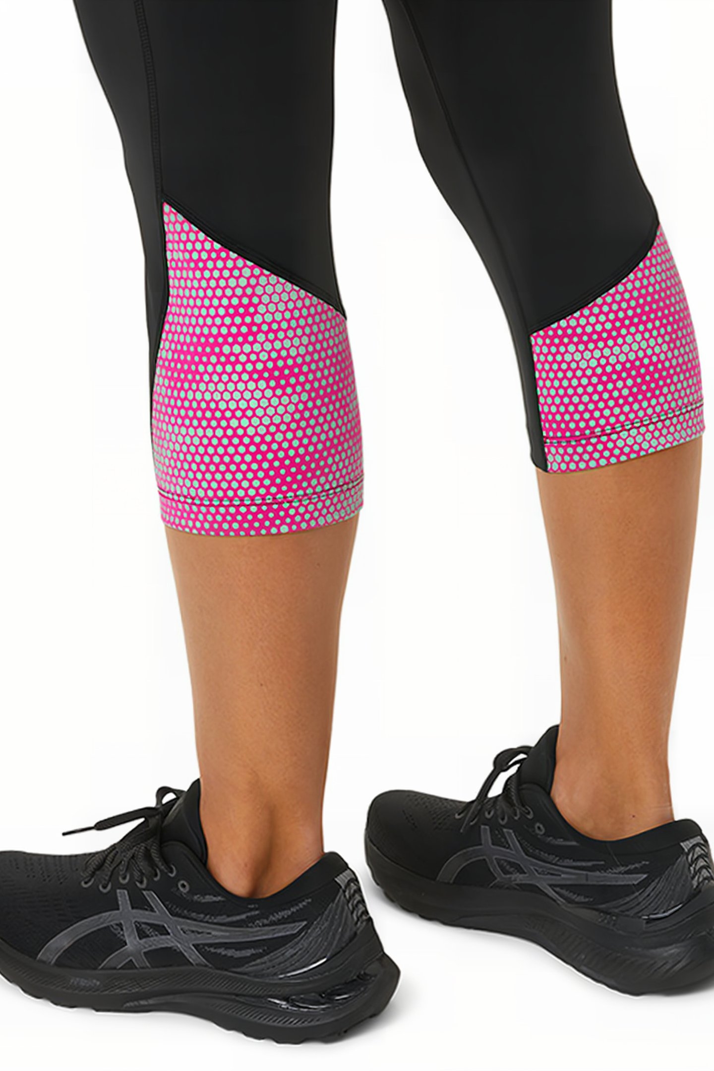 SPORT RFLC KNEE TIGHT PERFORMANCE BLACK/FUCHSIA RED 7