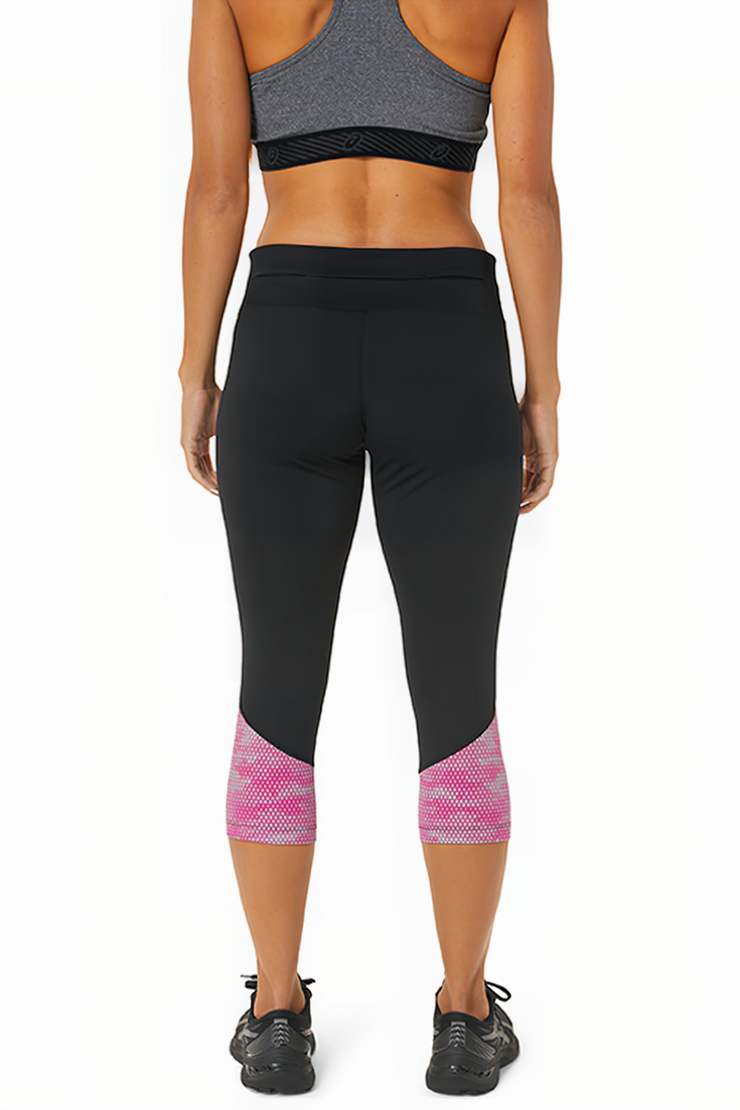 SPORT RFLC KNEE TIGHT PERFORMANCE BLACK/FUCHSIA RED 2