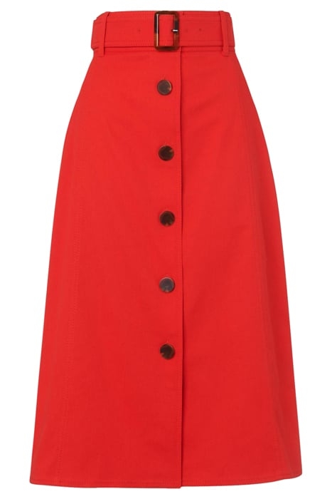 ODA MIDI SKIRT RED 4