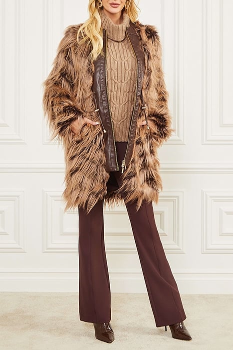 DINAH COAT DARK BOURBON WITH CLASSIC CAME 5