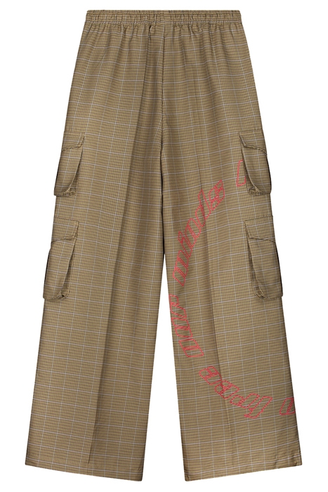 SAND CHECKED KENSINE PANTS 3