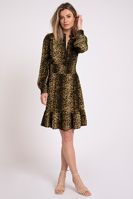 SELDON DRESS LEOPARD FUR 2