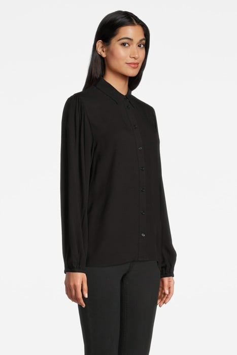 BLOUSE WOVEN LONG SLEEVES BLACK 3