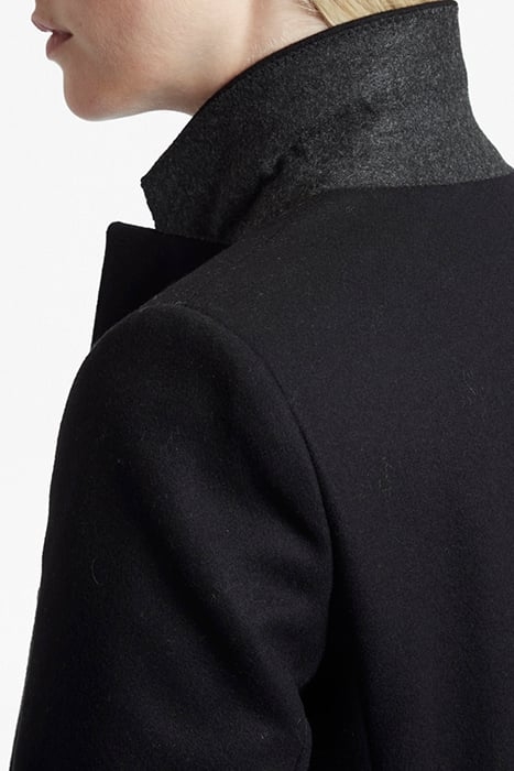 FT PLATFM FELT SMART COAT BLACK 3