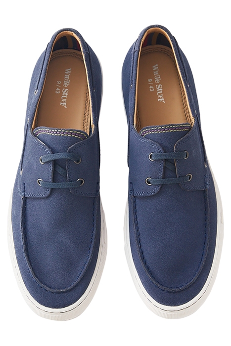 LIAM SUEDE CUPSOLE BOAT SHOE MID BLUE 3