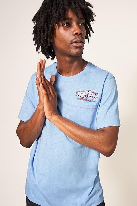 WATERSIDE GRAPHIC T-SHIRT LIGHT BLUE 2