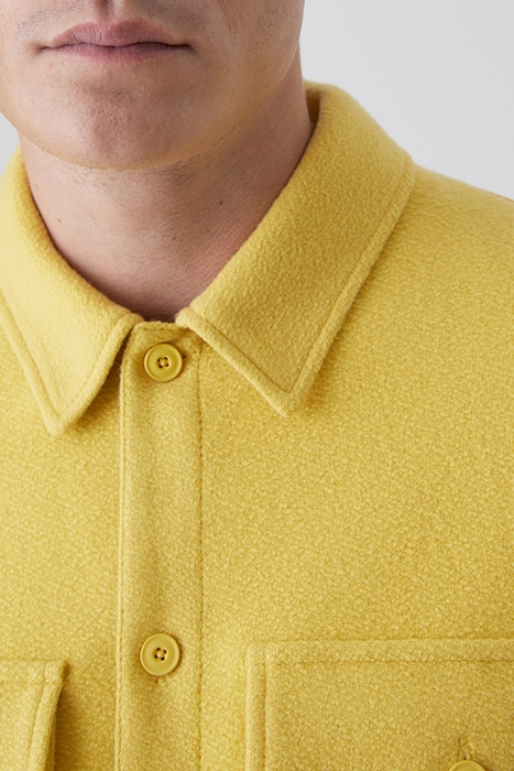 UTILITY SHIRT W/ ELBOW PATCHES WOOL YELLOW 6