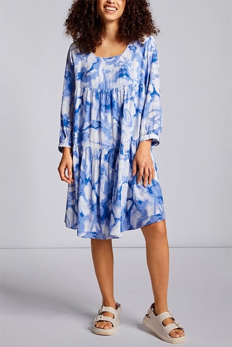 PRINTED DRESS AMALFI BLUE 1