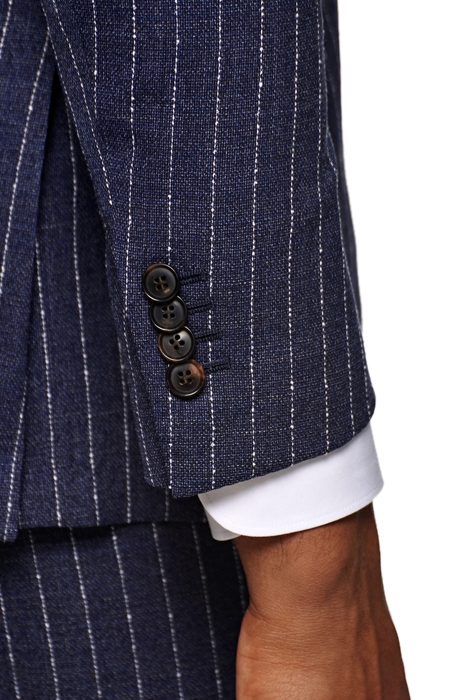 Mid Blue Striped Havana Suit 8