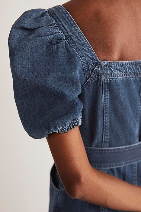 SQUARE NECK DENIM DRESS DDN 5