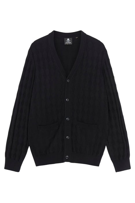ARGYLE CARDIGAN JET BLACK 5