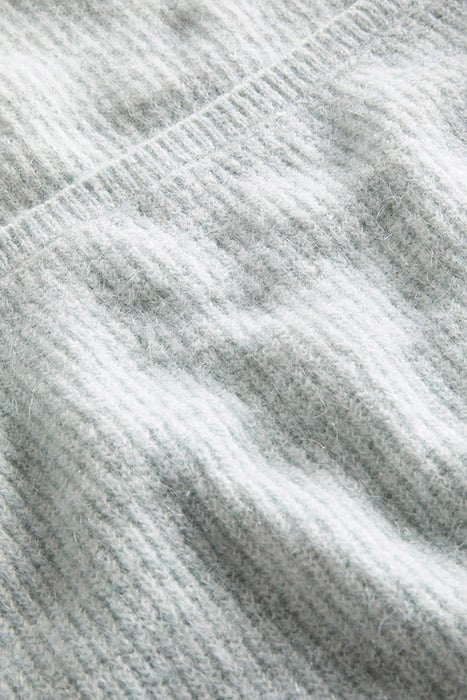 SQUARE NECK FLUFFY JUMPER BLU 5