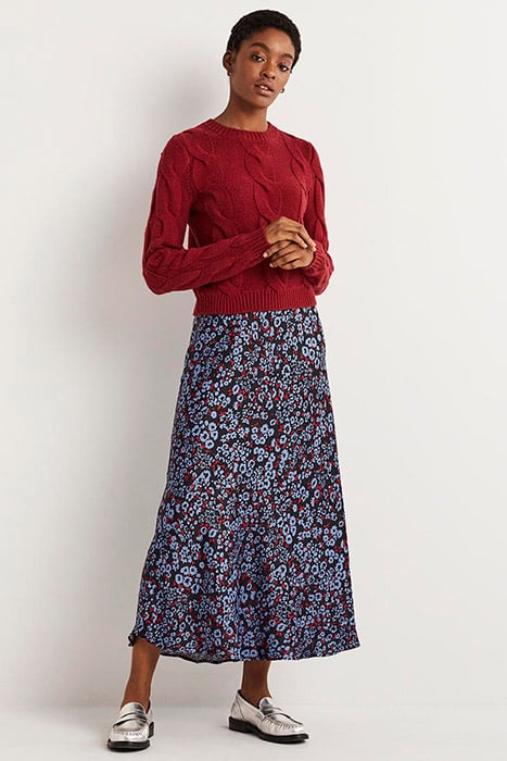 SATIN BIAS-CUT MIDI SKIRT MUL 3