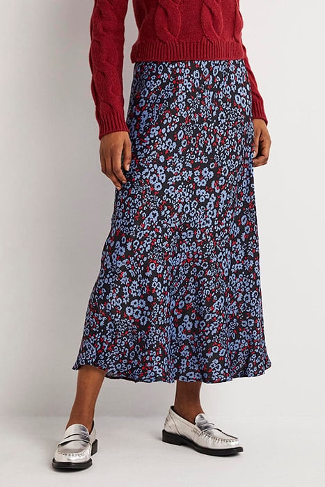 SATIN BIAS-CUT MIDI SKIRT MUL 1