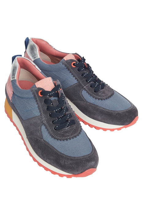 COLOUR BLOCK RETRO SNEAKER BLUE 2