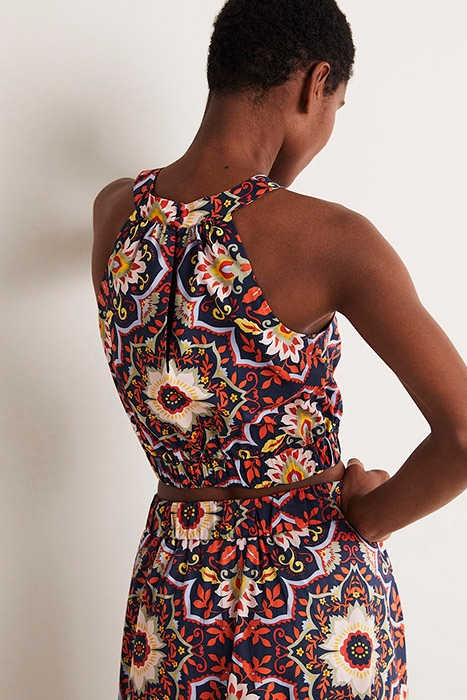 JESSICA HALTERNECK CO-ORD TOP NVY 2