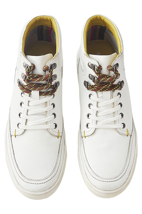 NOAH LEATHER HIGH TOP TRAINER BRIL WHITE 3