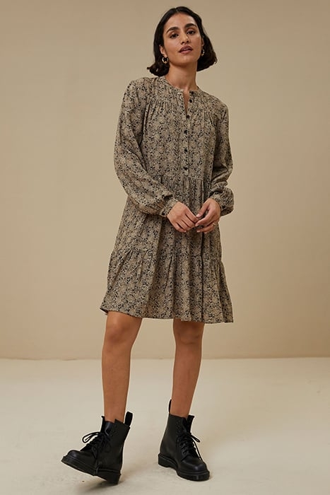 NONO OUTLINE FLOWER DRESS OUTLINE FLOWER PRINT 1