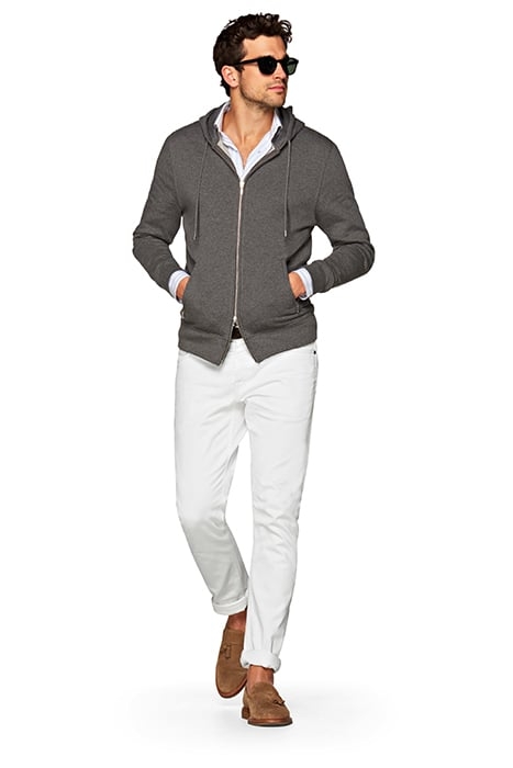 WHITE 5 POCKET ALAIN JEANS 1