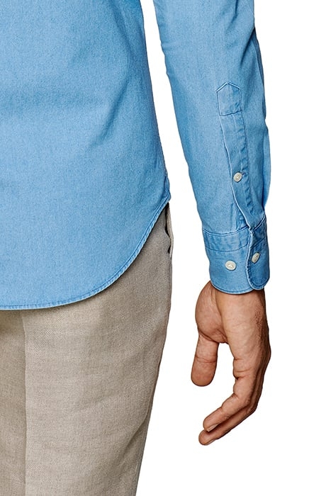 MID BLUE SLIM FIT SHIRT 7