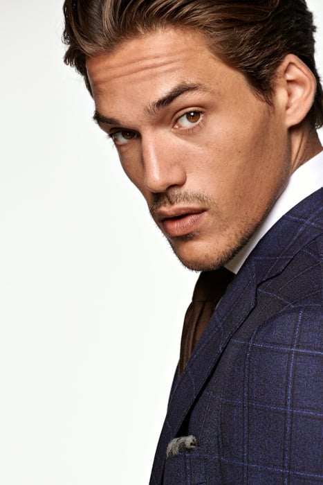 Navy Checked Sienna Suit 7