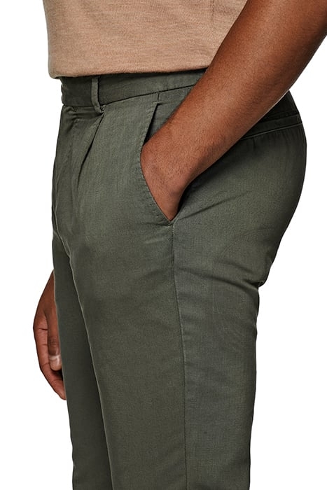 Mid Green Pleated Campo Chino 6