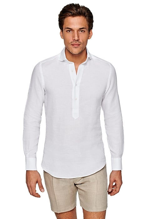 WHITE EXTRA SLIM FIT POPOVER 1