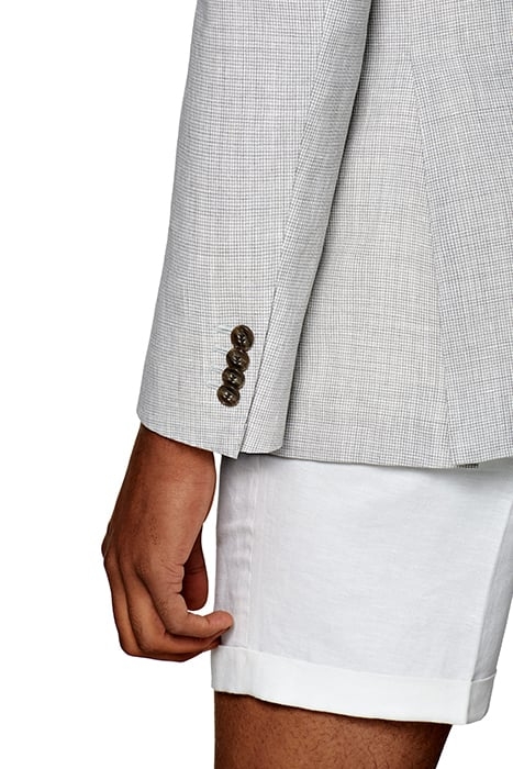 LIGHT GREY HOUNDSTOOTH HAVANA BLAZER 7