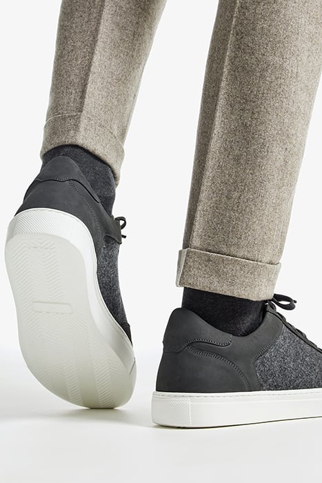 Grey Combi Sneaker 3