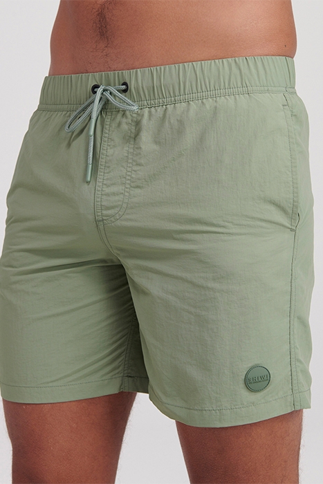 MEN SWIMSHORT NICK NYLON SOLID HEDGE GREEN 5