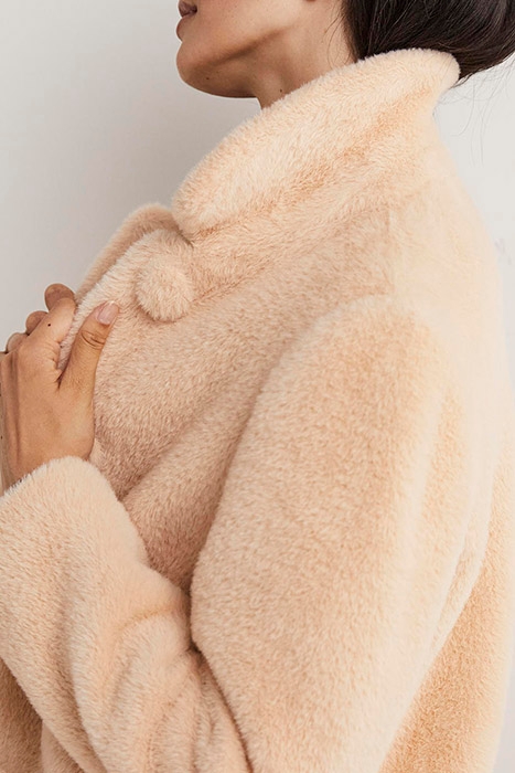 FAUX FUR SHORT COAT NUD 5