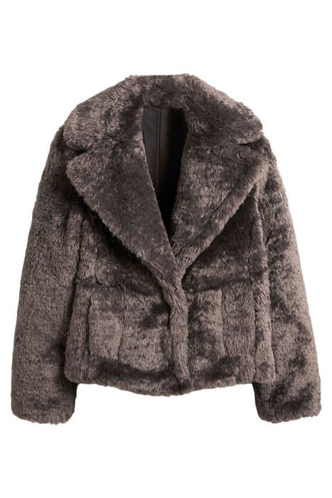 FAUX FUR JACKET BRN 7