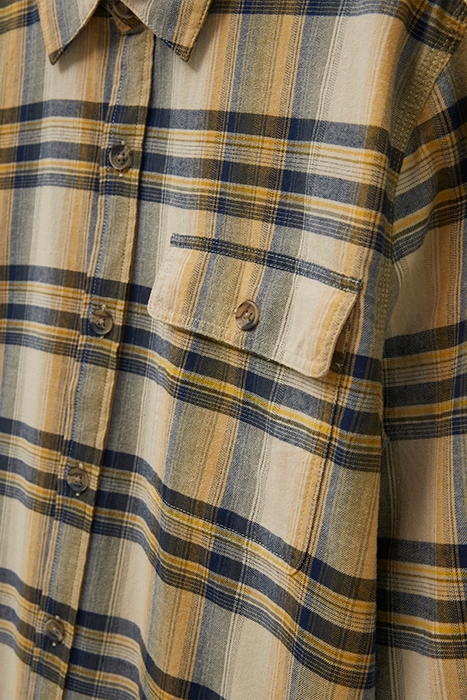 WALLACE CHECKED SHIRT DP YELLOW 4