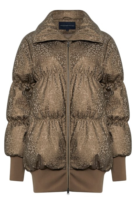 EONA LEOPARD VEGAN PUFFER JKT BRONZE MULTI 4