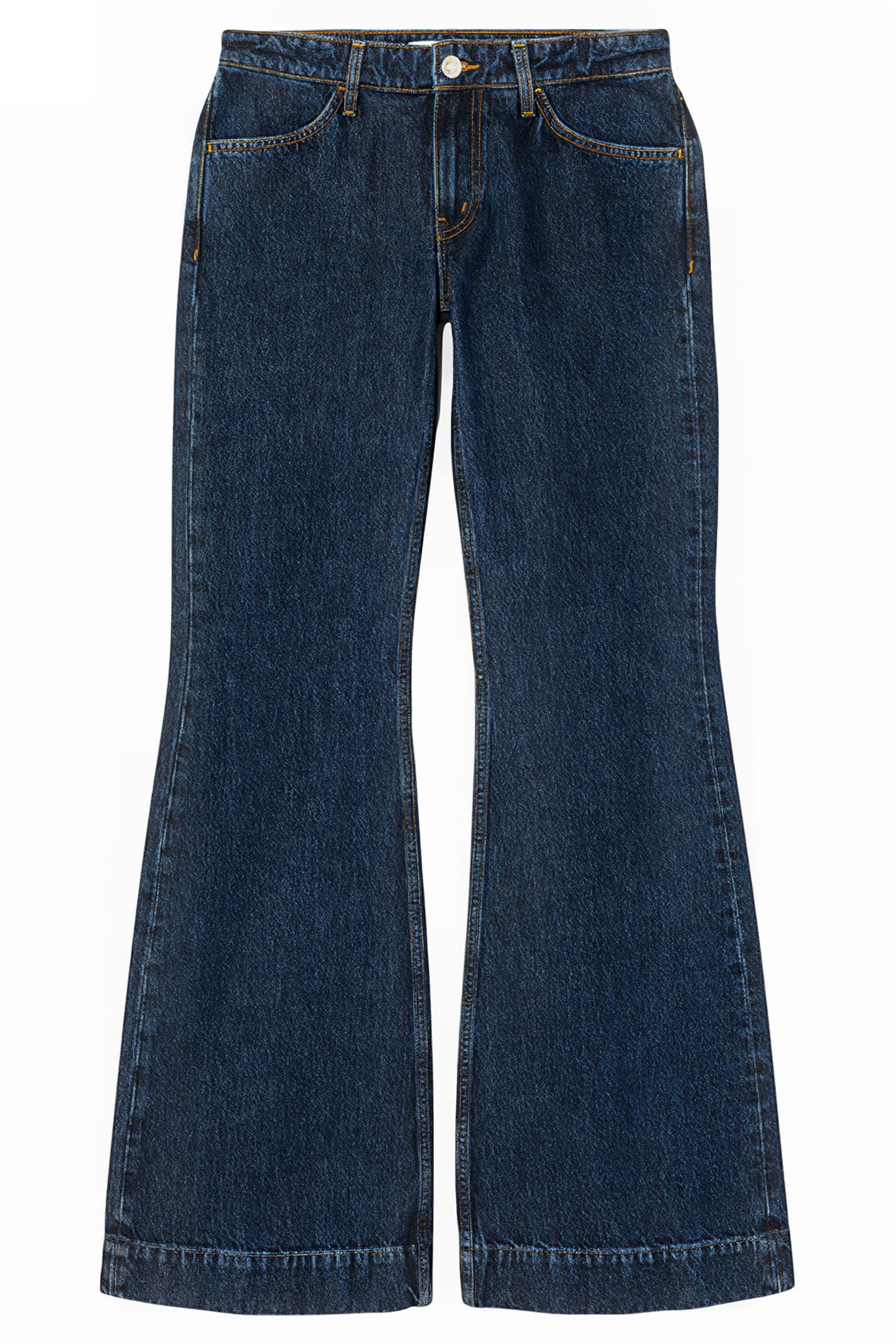 70S LOW RISE BELL BOTTOM HERITAGE RINSE 1