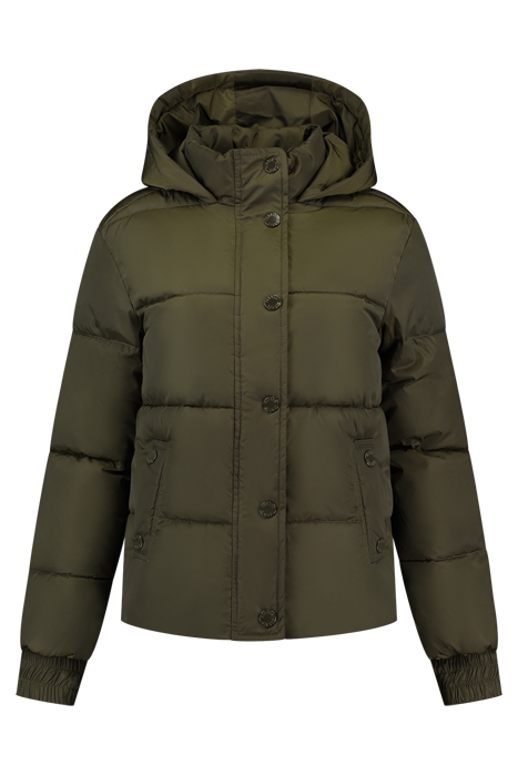 ALEXA PUFFER COAT ARMY 1