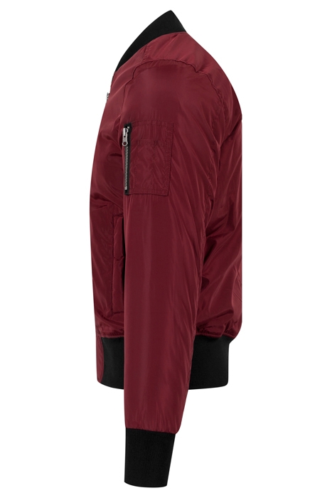 2-TONE BOMBER JACKET BURGUNDY/BLACK 7